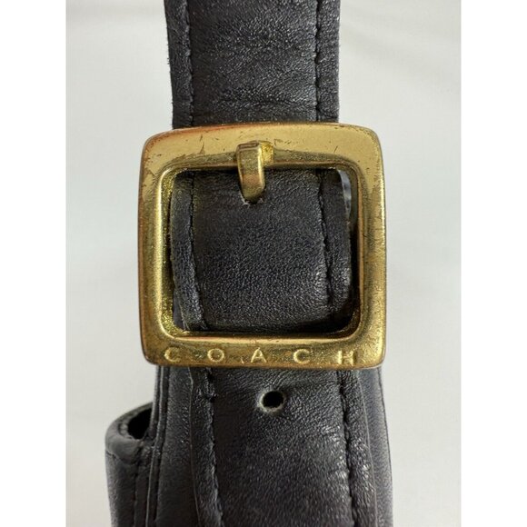 Vintage Coach 6000 Chelsea Zip Top Crossbody Bag Purse Black Leather - Picture 11 of 16